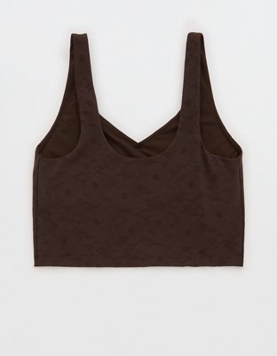 OFFLINE By Aerie Lace Low Key Longline Sports Bra