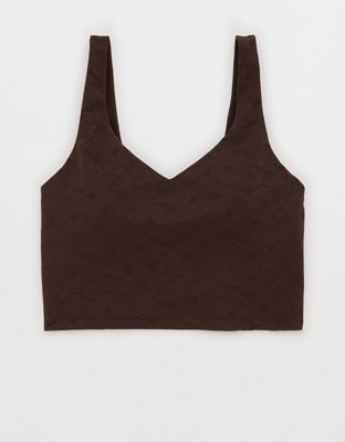 OFFLINE By Aerie Lace Low Key Longline Sports Bra