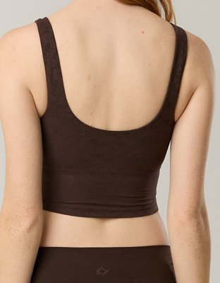 OFFLINE By Aerie Lace Low Key Longline Sports Bra