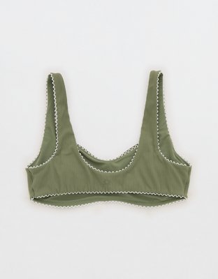 OFFLINE By Aerie Real Me XTRA Rib Picot Sports Bra