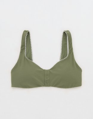 OFFLINE By Aerie Real Me XTRA Rib Picot Sports Bra