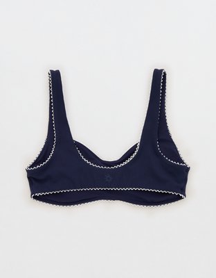 OFFLINE By Aerie Real Me XTRA Rib Picot Sports Bra