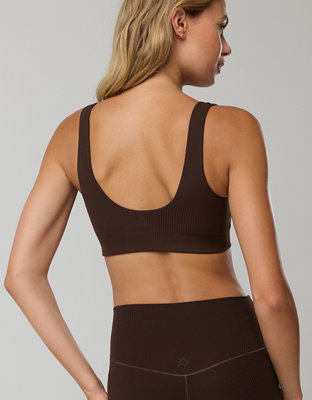 OFFLINE By Aerie Real Me XTRA Ribbed Classic Sports Bra