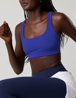 OFFLINE By Aerie Real Me XTRA Ribbed Classic Sports Bra
