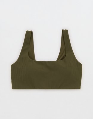 OFFLINE By Aerie Real Me XTRA Ribbed Classic Sports Bra