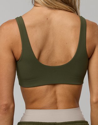 OFFLINE By Aerie Real Me XTRA Ribbed Classic Sports Bra