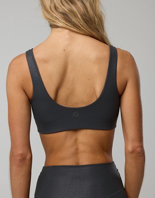 OFFLINE By Aerie Real Me XTRA Rib Foil Classic Sports Bra