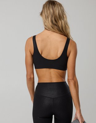 OFFLINE By Aerie Real Me XTRA Rib Foil Classic Sports Bra