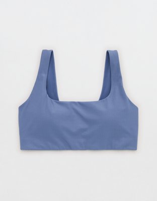 OFFLINE By Aerie Real Me XTRA Rib Foil Classic Sports Bra