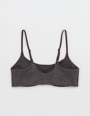 OFFLINE By Aerie Jacquard Twill Curved Band Sports Bra