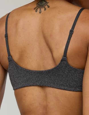 OFFLINE By Aerie Jacquard Twill Curved Band Sports Bra