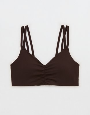 OFFLINE By Aerie Real Me Ruched Strappy Sports Bra from American Eagle - $27.96