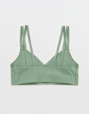 OFFLINE By Aerie Real Me Ruched Strappy Sports Bra