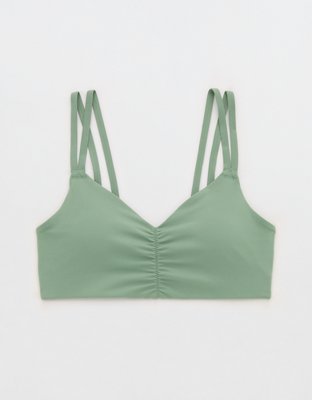 OFFLINE By Aerie Real Me Ruched Strappy Sports Bra from American Eagle - $27.96