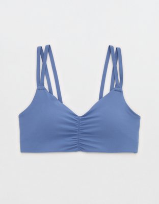 OFFLINE By Aerie Real Me Ruched Strappy Sports Bra