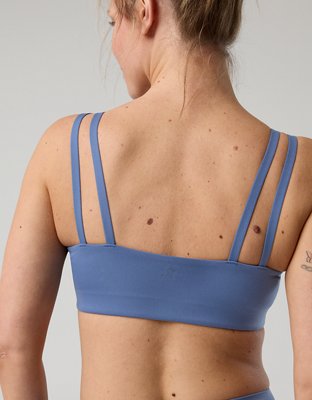 OFFLINE By Aerie Real Me Ruched Strappy Sports Bra