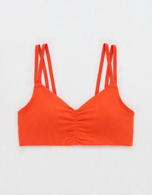 OFFLINE By Aerie Real Me Ruched Strappy Sports Bra