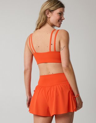 OFFLINE By Aerie Real Me Ruched Strappy Sports Bra
