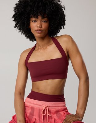 OFFLINE By Aerie Real Me XTRA Halter Classic Sports Bra from American Eagle - $29.96