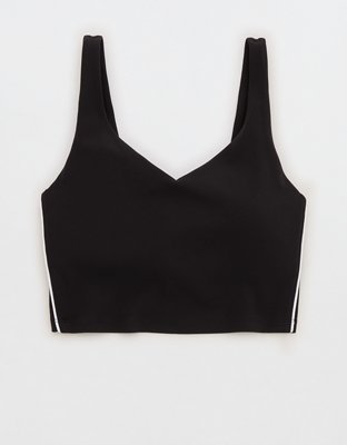 OFFLINE By Aerie Real Me Track Low Key Longline Sports Bra