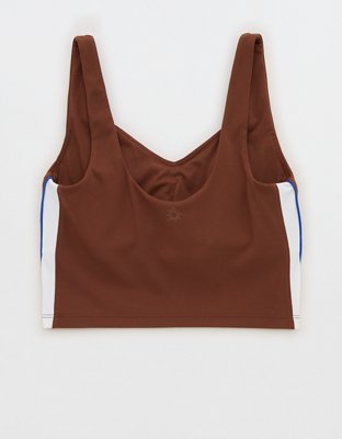 OFFLINE By Aerie Real Me Track Low Key Longline Sports Bra