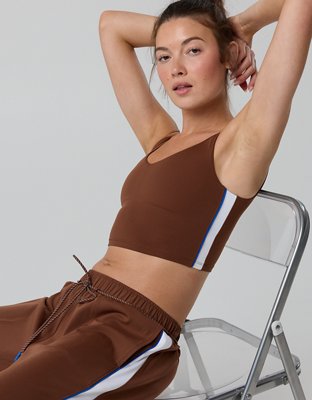 OFFLINE By Aerie Real Me Track Low Key Longline Sports Bra from American Eagle - $31.46