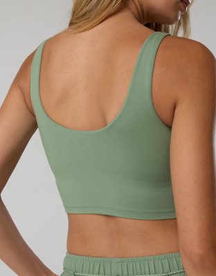OFFLINE By Aerie Real Me Track Low Key Longline Sports Bra