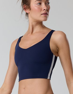 OFFLINE By Aerie Real Me Track Low Key Longline Sports Bra