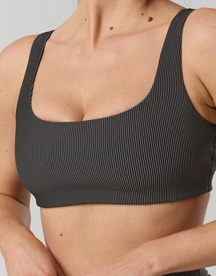 OFFLINE By Aerie Stripe Rib Classic Sports Bra