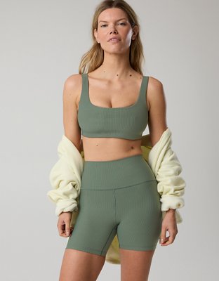 OFFLINE By Aerie Stripe Rib Classic Sports Bra