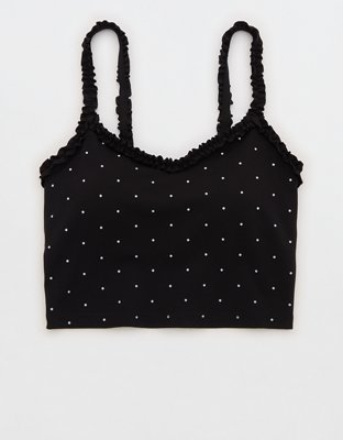 OFFLINE by Aerie Real Me XTRA Ruffle Longline Sports Bra