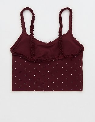 OFFLINE by Aerie Real Me XTRA Ruffle Longline Sports Bra