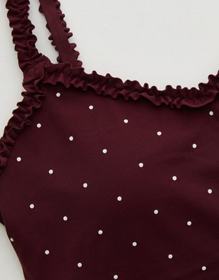 OFFLINE by Aerie Real Me XTRA Ruffle Longline Sports Bra