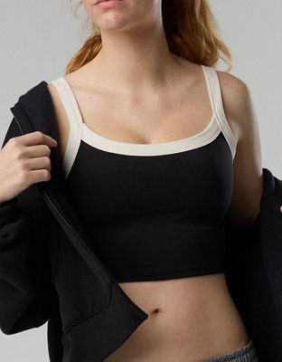Offline By Aerie Real Me Low Key Ringer Longline Sports Bra
