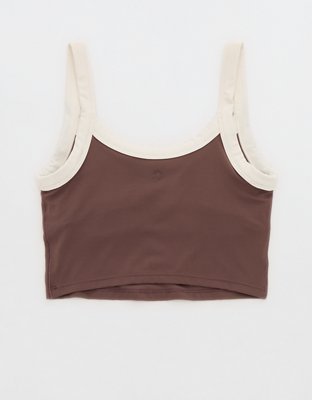 Offline By Aerie Real Me Low Key Ringer Longline Sports Bra