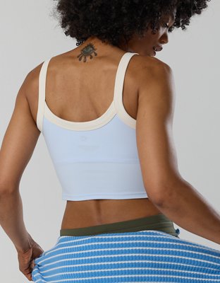 Offline By Aerie Real Me Low Key Ringer Longline Sports Bra