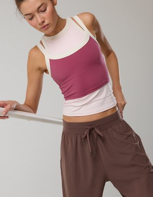 Offline By Aerie Real Me Low Key Ringer Longline Sports Bra