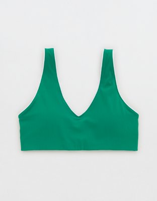 OFFLINE By Aerie Real Me XTRA Rib Piping Sports Bra