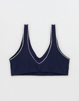OFFLINE By Aerie Real Me XTRA Rib Piping Sports Bra