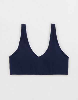 OFFLINE By Aerie Real Me XTRA Rib Piping Sports Bra