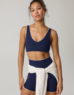 OFFLINE By Aerie Real Me XTRA Rib Piping Sports Bra from American Eagle - $29.96