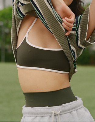 OFFLINE By Aerie Real Me Tipped Scoop Sports Bra