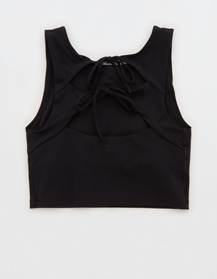 OFFLINE By Aerie Real Me Xtra Tie Back Longline Sports Bra