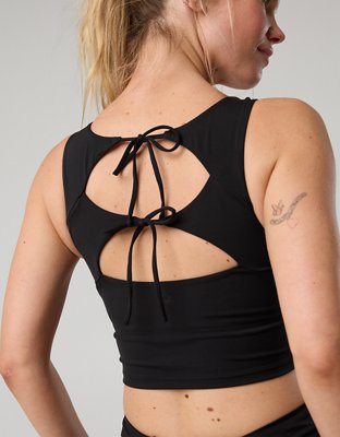 OFFLINE By Aerie Real Me Xtra Tie Back Longline Sports Bra