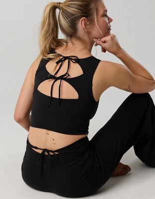 OFFLINE By Aerie Real Me Xtra Tie Back Longline Sports Bra