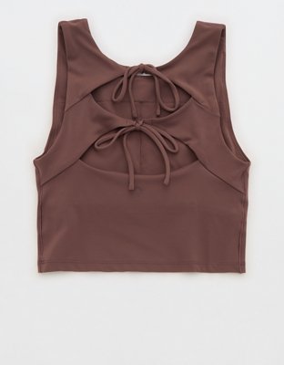 OFFLINE By Aerie Real Me Xtra Tie Back Longline Sports Bra