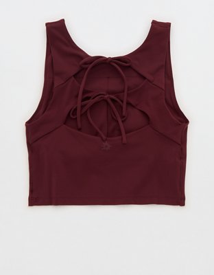OFFLINE By Aerie Real Me Xtra Tie Back Longline Sports Bra