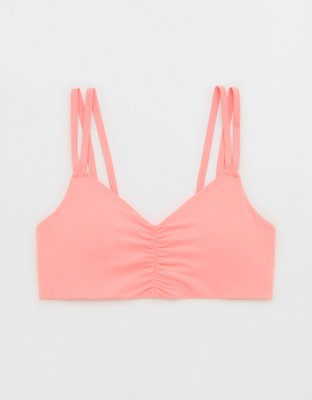 OFFLINE By Aerie Real Me Ruched Strappy Sports Bra