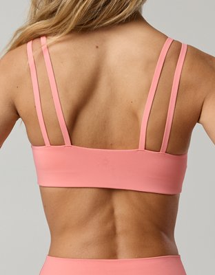 OFFLINE By Aerie Real Me Ruched Strappy Sports Bra