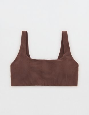OFFLINE By Aerie Seersucker Classic Sports Bra Women's Relic XXS